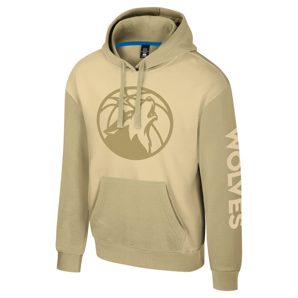 Minnesota Timberwolves Stadium Essentials Unisex Rafters Burst Hoodie Khaki