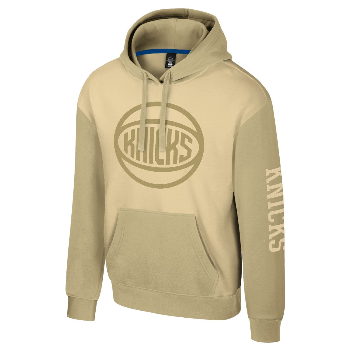 New York Knicks Stadium Essentials Unisex Rafters Burst Hoodie Khaki