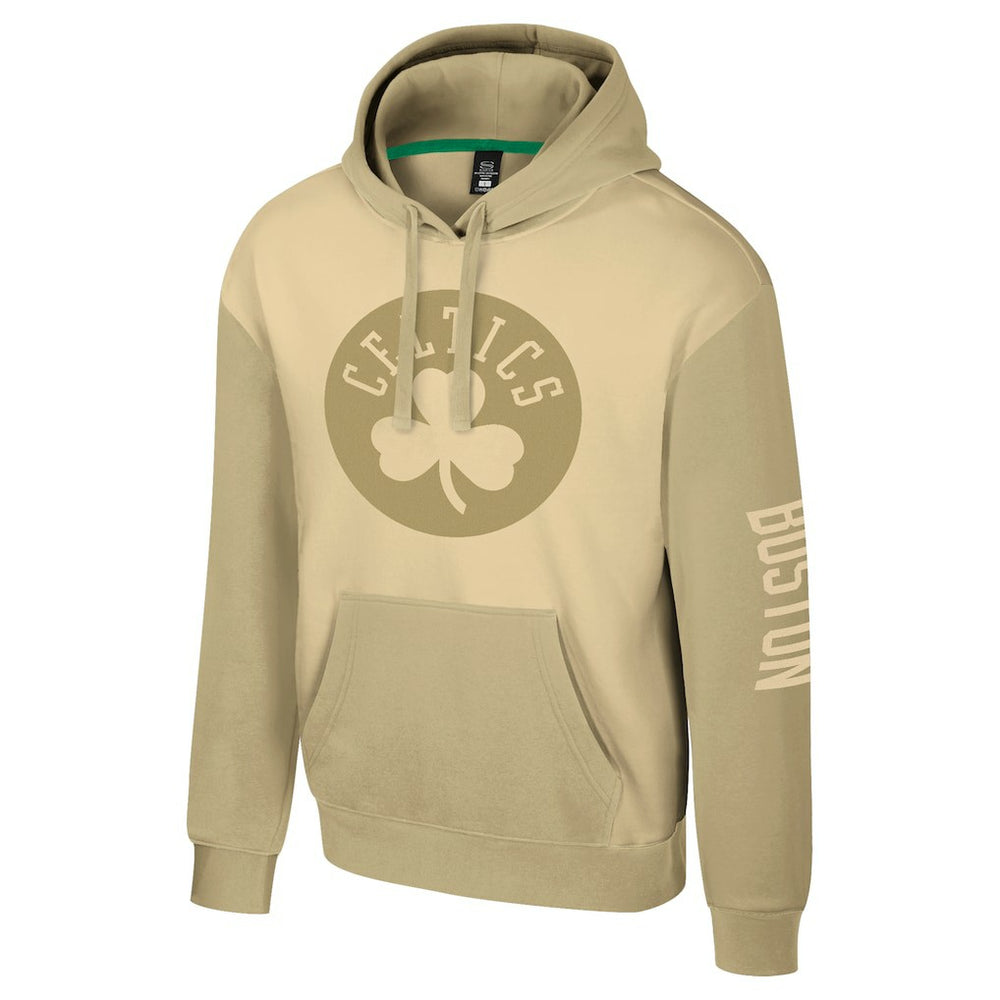 Boston Celtics Stadium Essentials Unisex Rafters Burst Hoodie Khaki