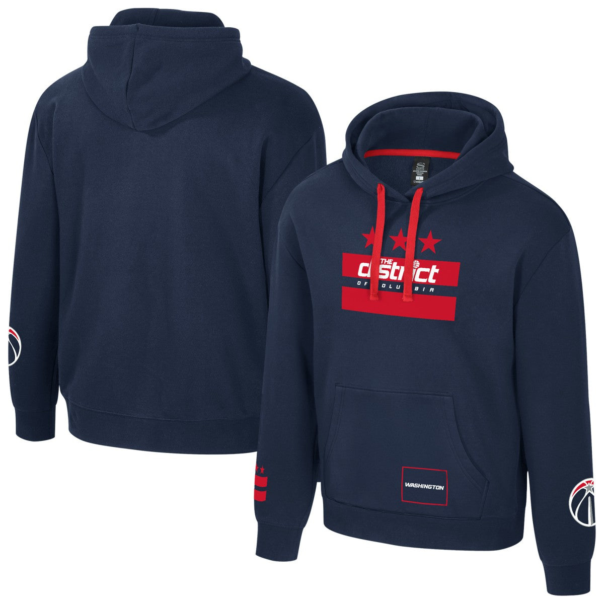 Washington Wizards Stadium Essentials Unisex City Star Hoodie Navy