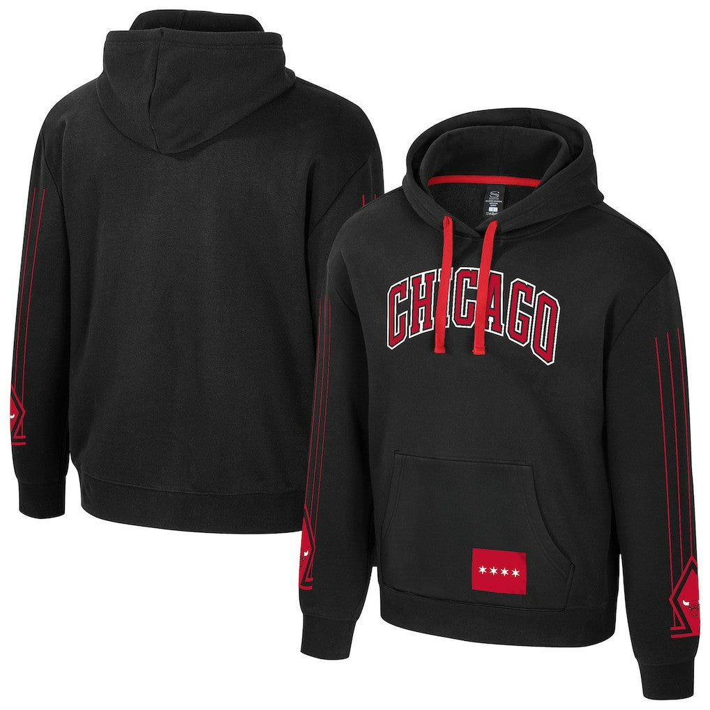Chicago Bulls Stadium Essentials Unisex City Star Hoodie Black
