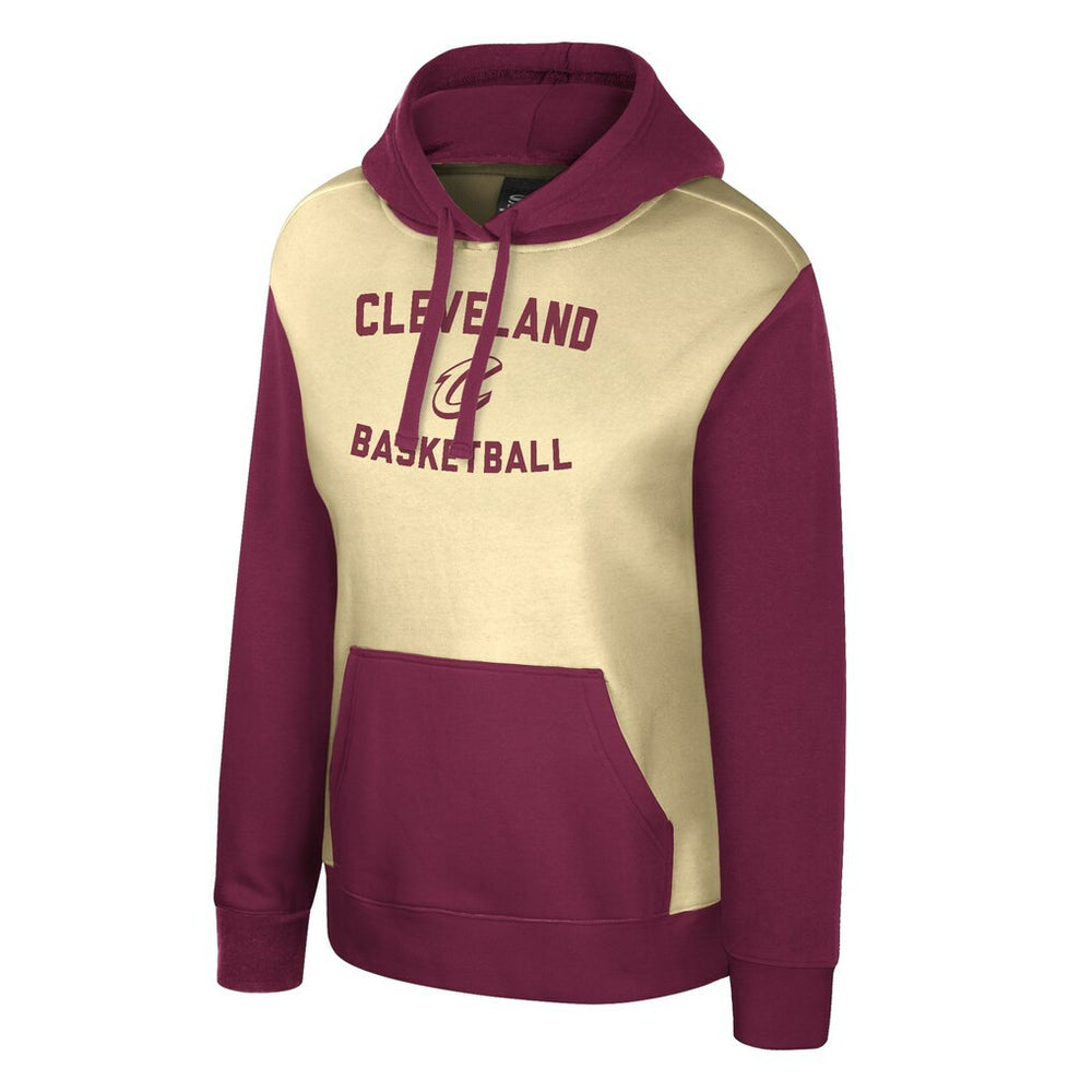 Cleveland Cavaliers Stadium Essentials Women's Rafters Road Trip Hoodie Cream