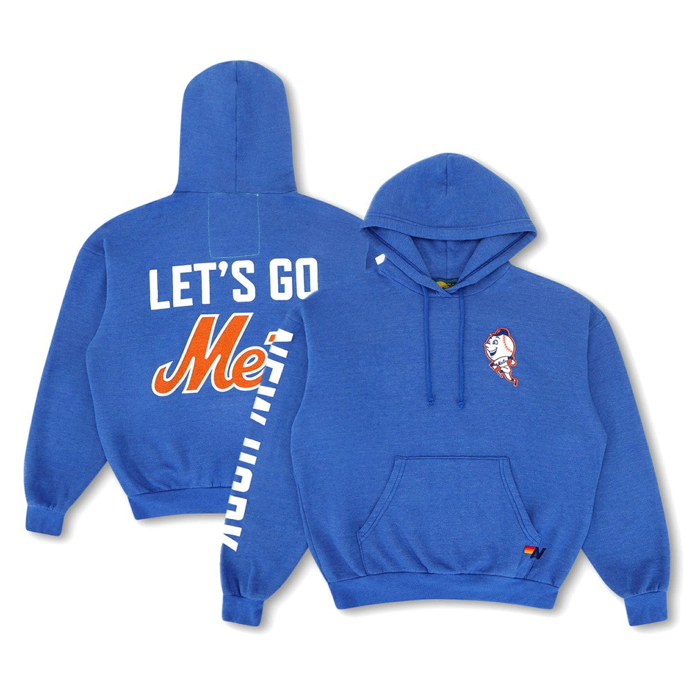 New York Mets Aviator Nation x MLB Unisex Relaxed Tri-Blend Hoodie - Royal - MLB Sale