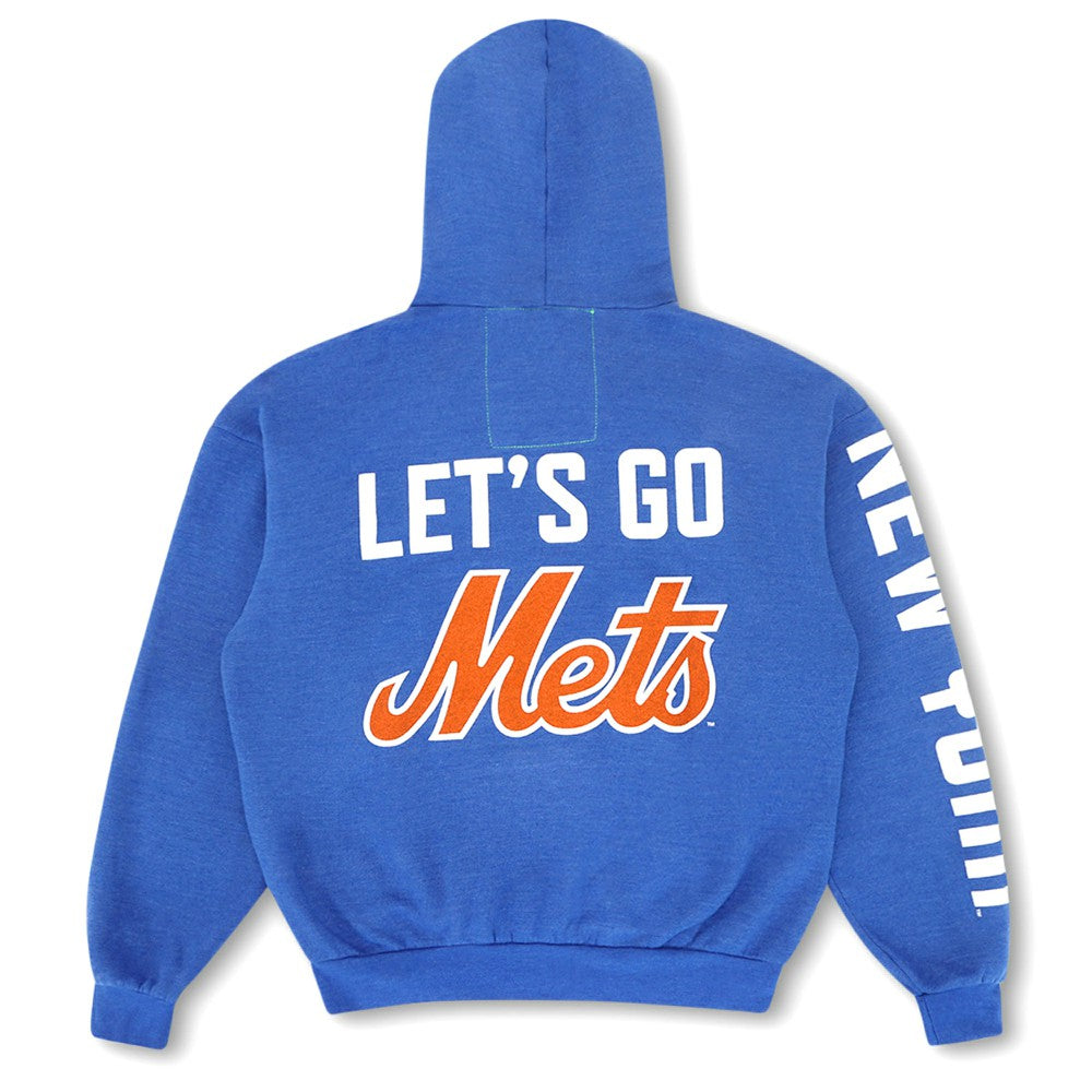 New York Mets Aviator Nation x MLB Unisex Relaxed Tri-Blend Hoodie - Royal - MLB Sale