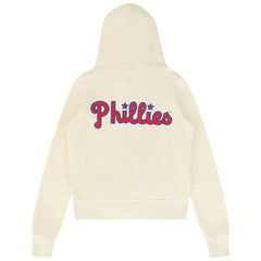 Philadelphia Phillies Aviator Nation x MLB Unisex Five-Stripe Tri-Blend Full-Zip Hoodie - Cream - MLB Online