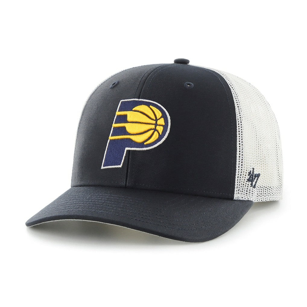 Indiana Pacers '47 Primary Logo Trucker Adjustable Hat Navy | 47 brand for sale