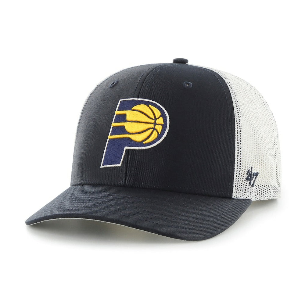 Indiana Pacers '47 Primary Logo Trucker Adjustable Hat Navy | 47 brand for sale