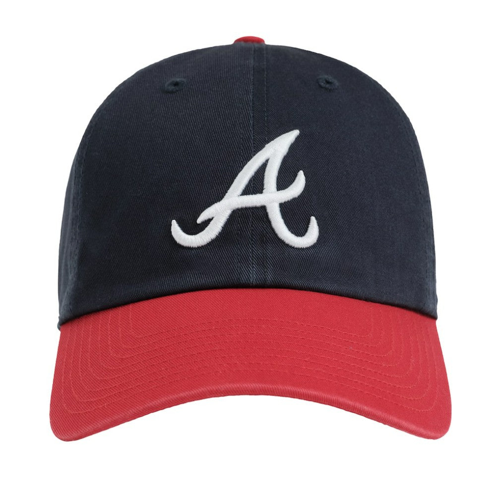 Atlanta Braves Madhappy x MLB Unisex Dad Adjustable Hat - Navy/Red - MLB on Sale