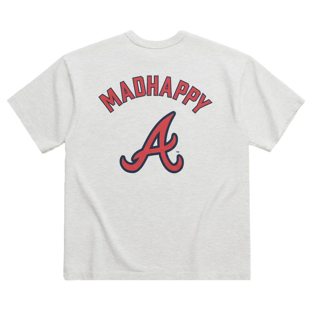 Atlanta Braves Madhappy x MLB Unisex Heavyweight T-Shirt - Heather Gray - MLB Sale