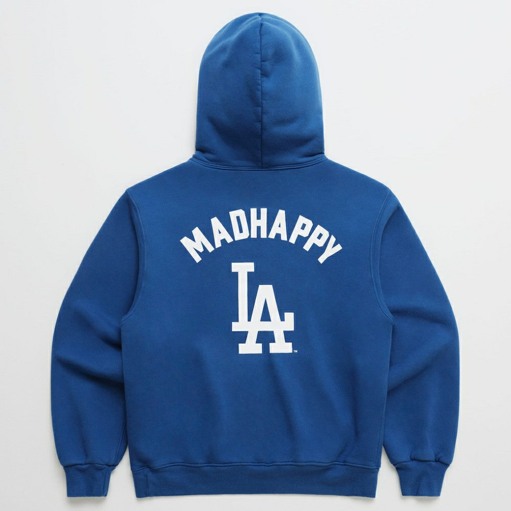 Los Angeles Dodgers Madhappy x MLB Unisex Heavyweight Fleece Hoodie - Royal - MLB Discount