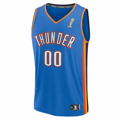 Oklahoma City Thunder 2025 NBA Finals Champions Fast Break Replica Custom Jersey Blue Icon Edition | Fanatics discount