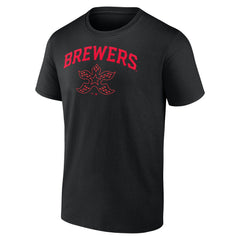 Milwaukee Brewers Stranger Things Demogorgan T-Shirt - Black - MLB on Sale