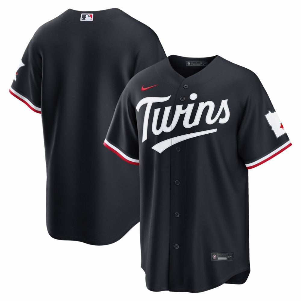 Minnesota Twins Nike Alternate Stadium Jersey - Navy - Nike Online