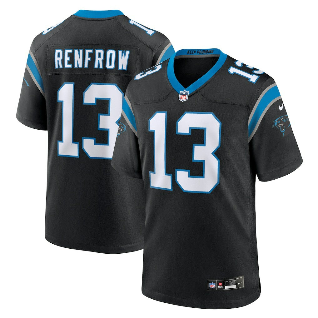 Nike Hunter Renfrow Carolina Panthers Team Game Jersey Black