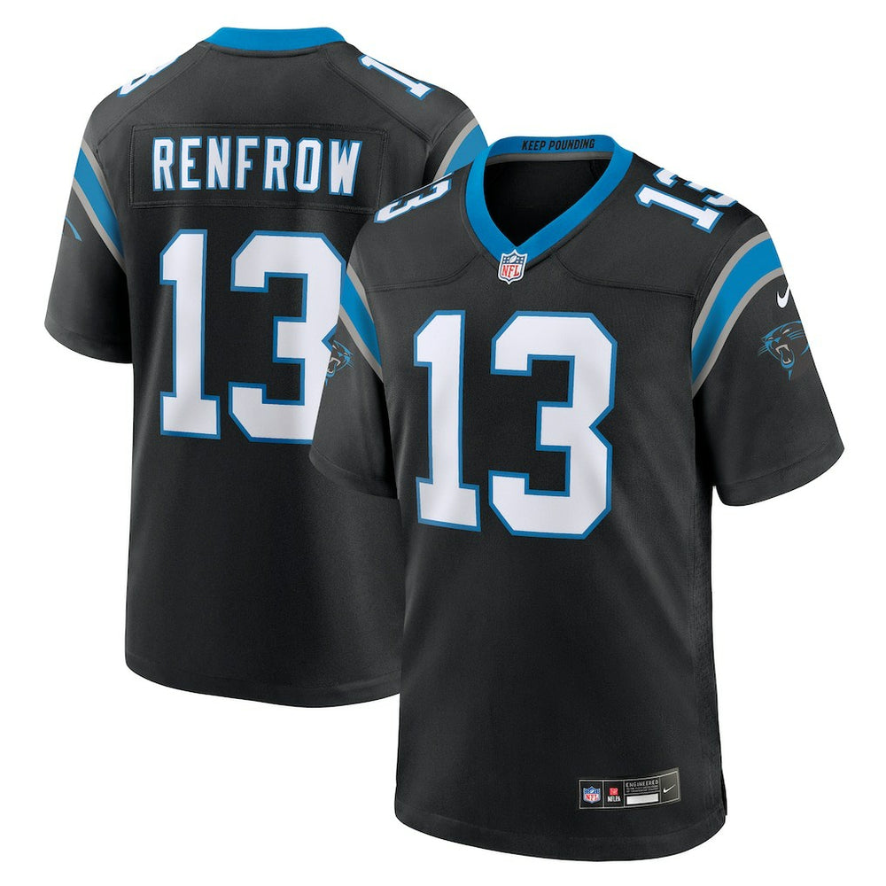 Nike Hunter Renfrow Carolina Panthers Team Game Jersey Black