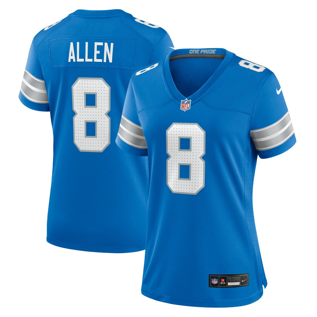 Nike Kyle Allen Detroit Lions Women's Team Game Jersey Blue