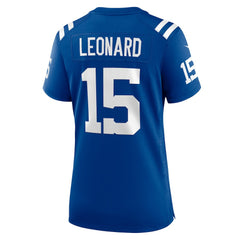 Nike Riley Leonard Indianapolis Colts Women's Team Game Jersey Royal