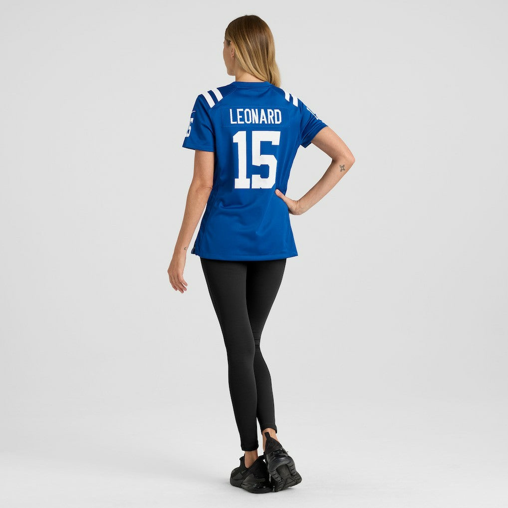Nike Riley Leonard Indianapolis Colts Women's Team Game Jersey Royal