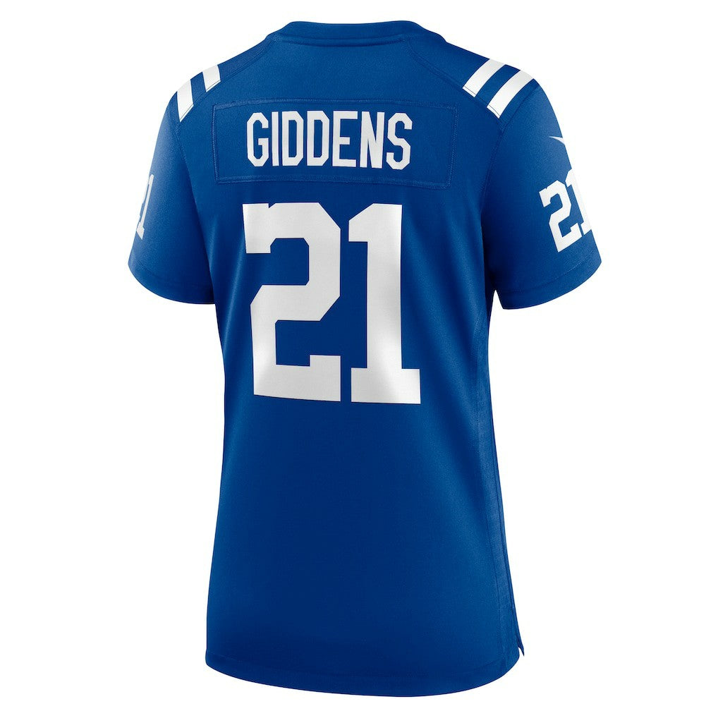 Nike DJ Giddens Indianapolis Colts Women's Team Game Jersey Royal