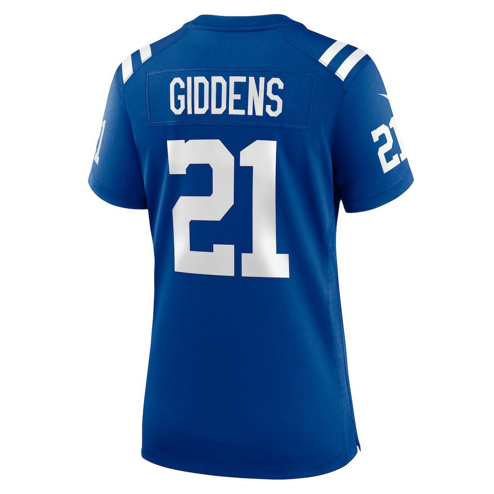 Nike DJ Giddens Indianapolis Colts Women's Team Game Jersey Royal