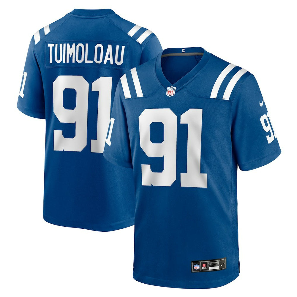 Nike JT Tuimoloau Indianapolis Colts Team Game Jersey Royal