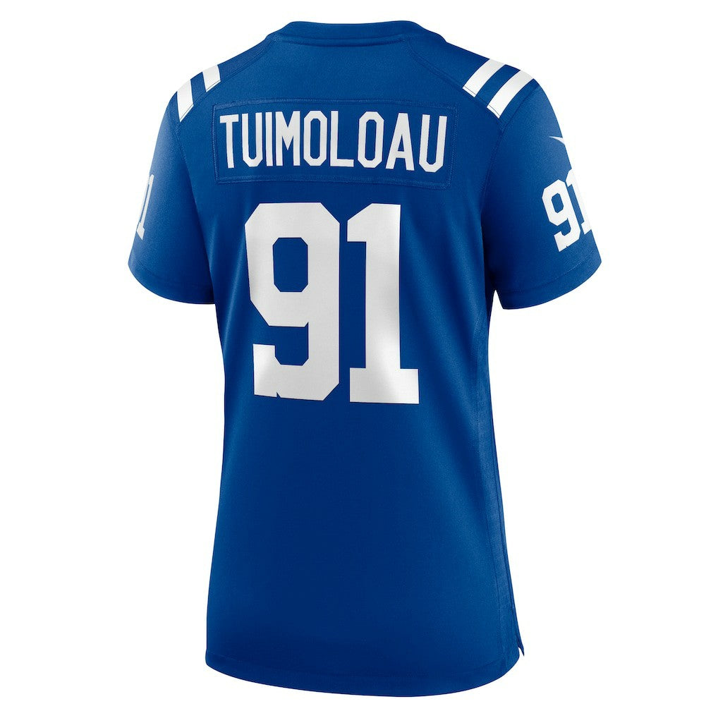Nike JT Tuimoloau Indianapolis Colts Women's Team Game Jersey Royal