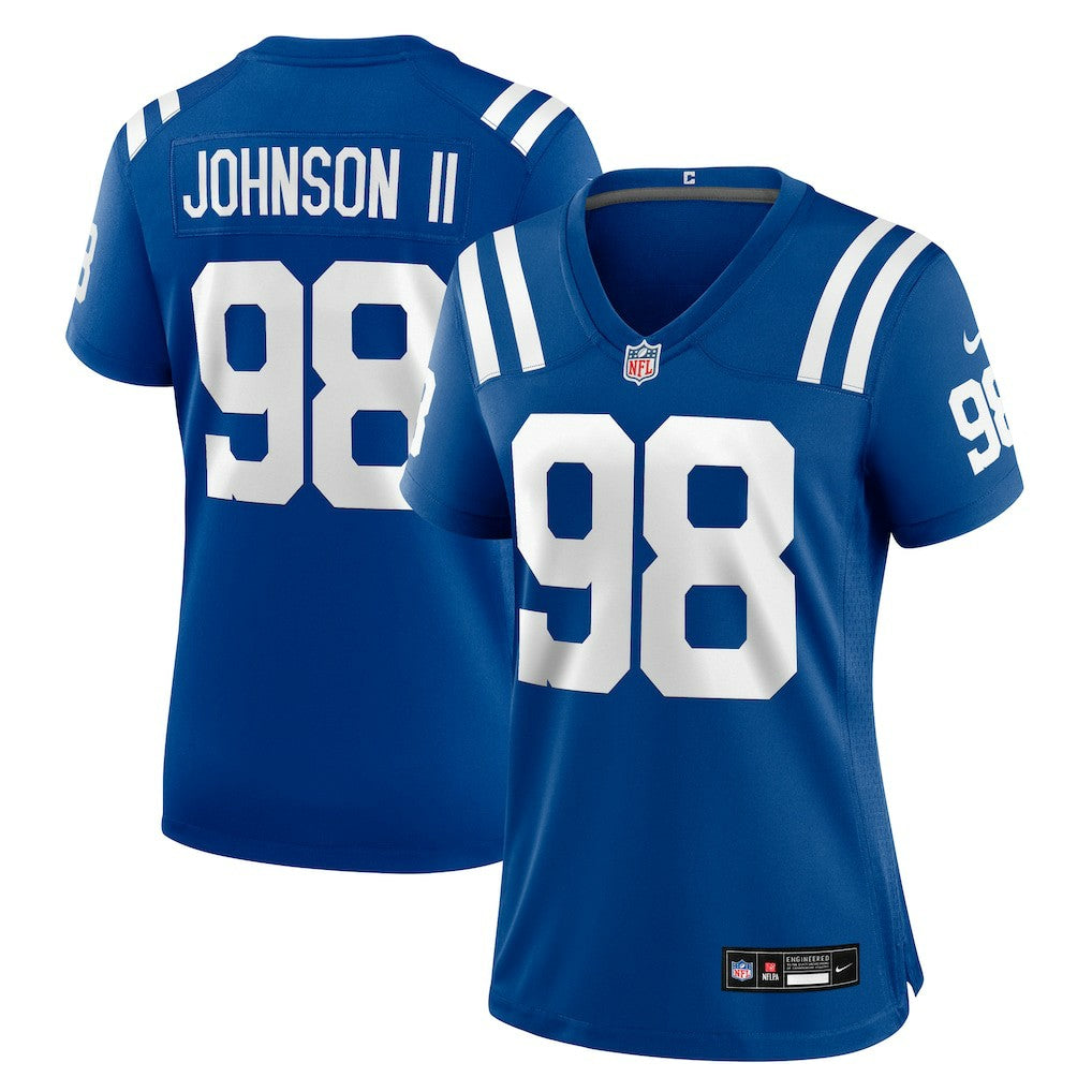 Nike Eric Johnson II Indianapolis Colts Women's Team Game Jersey Royal