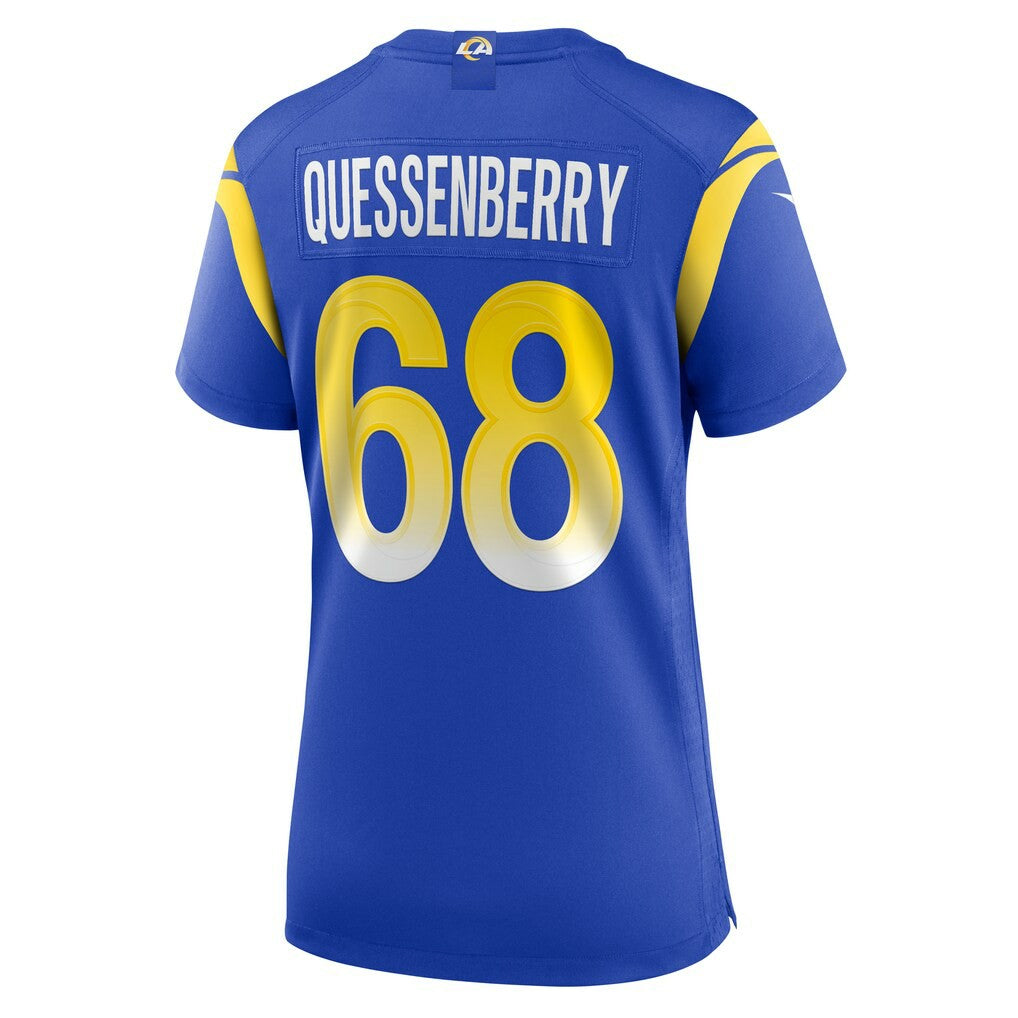 Nike David Quessenberry Los Angeles Rams Women's Team Game Jersey Royal