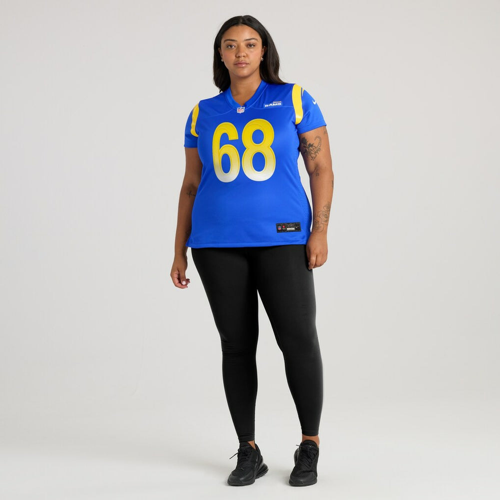 Nike David Quessenberry Los Angeles Rams Women's Team Game Jersey Royal