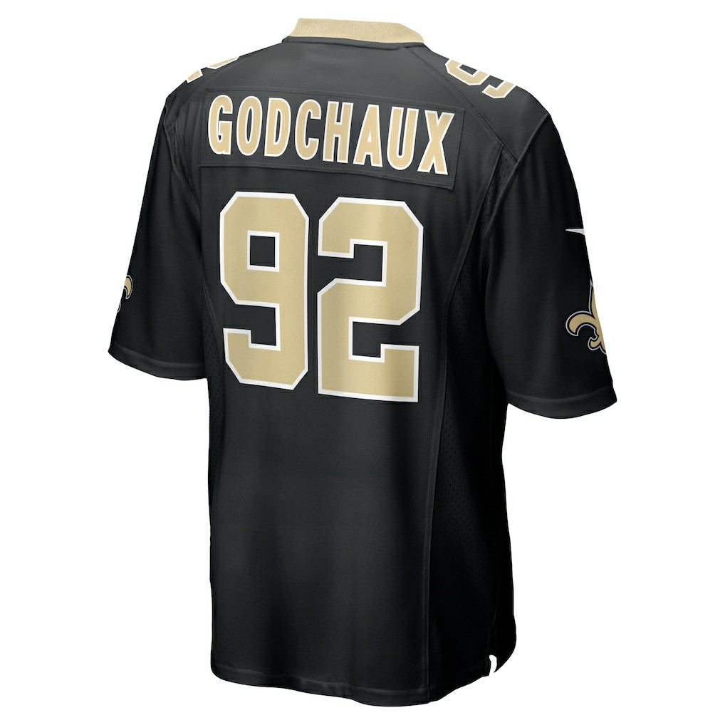 Nike Davon Godchaux New Orleans Saints Team Game Jersey Black