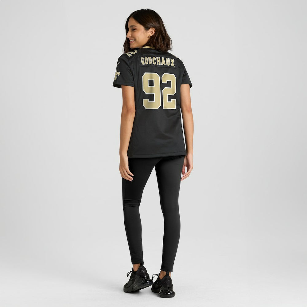 Nike Davon Godchaux New Orleans Saints Women's Team Game Jersey Black