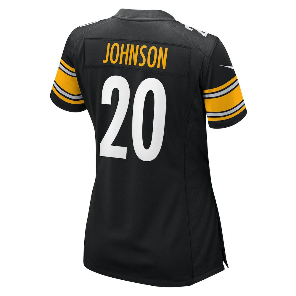 Nike Kaleb Johnson Pittsburgh Steelers Women's Team Game Jersey Black