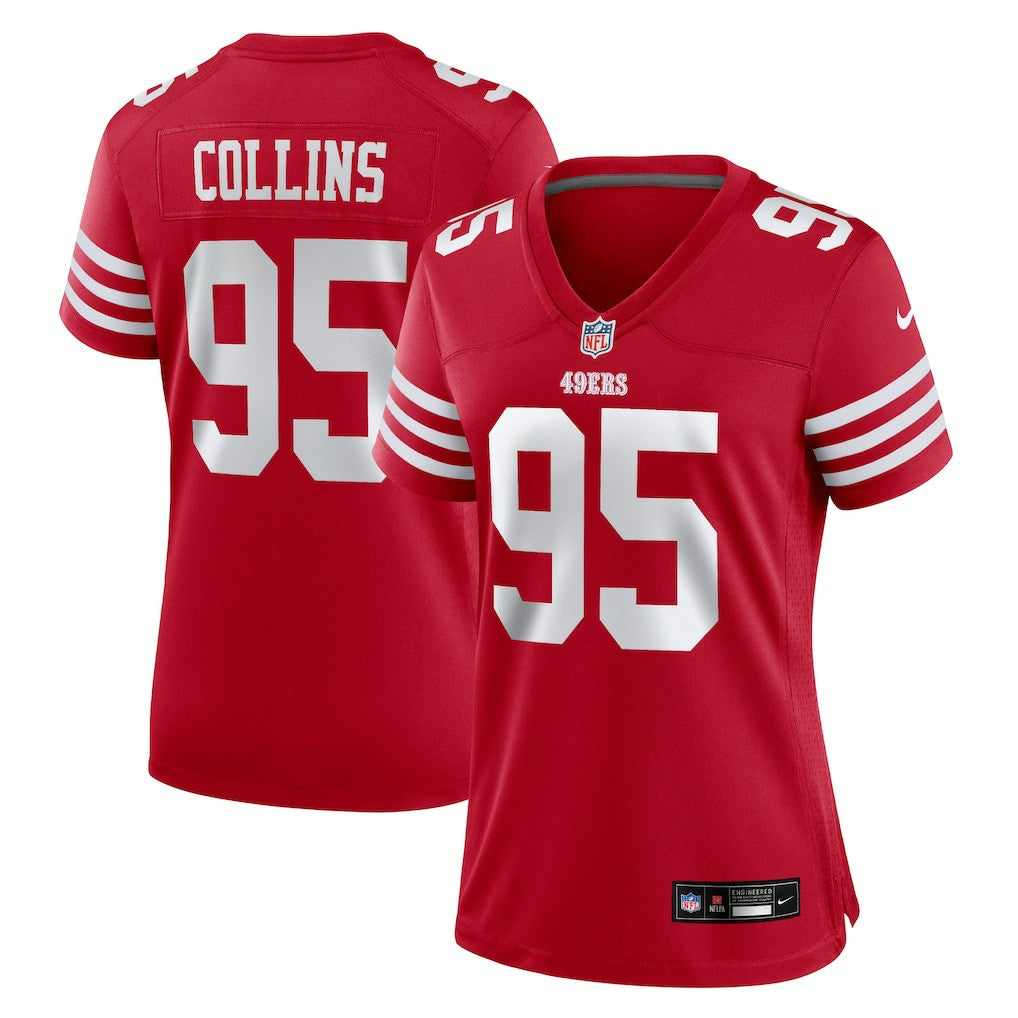Nike Alfred Collins San Francisco 49ers Women's Team Game Jersey Scarlet