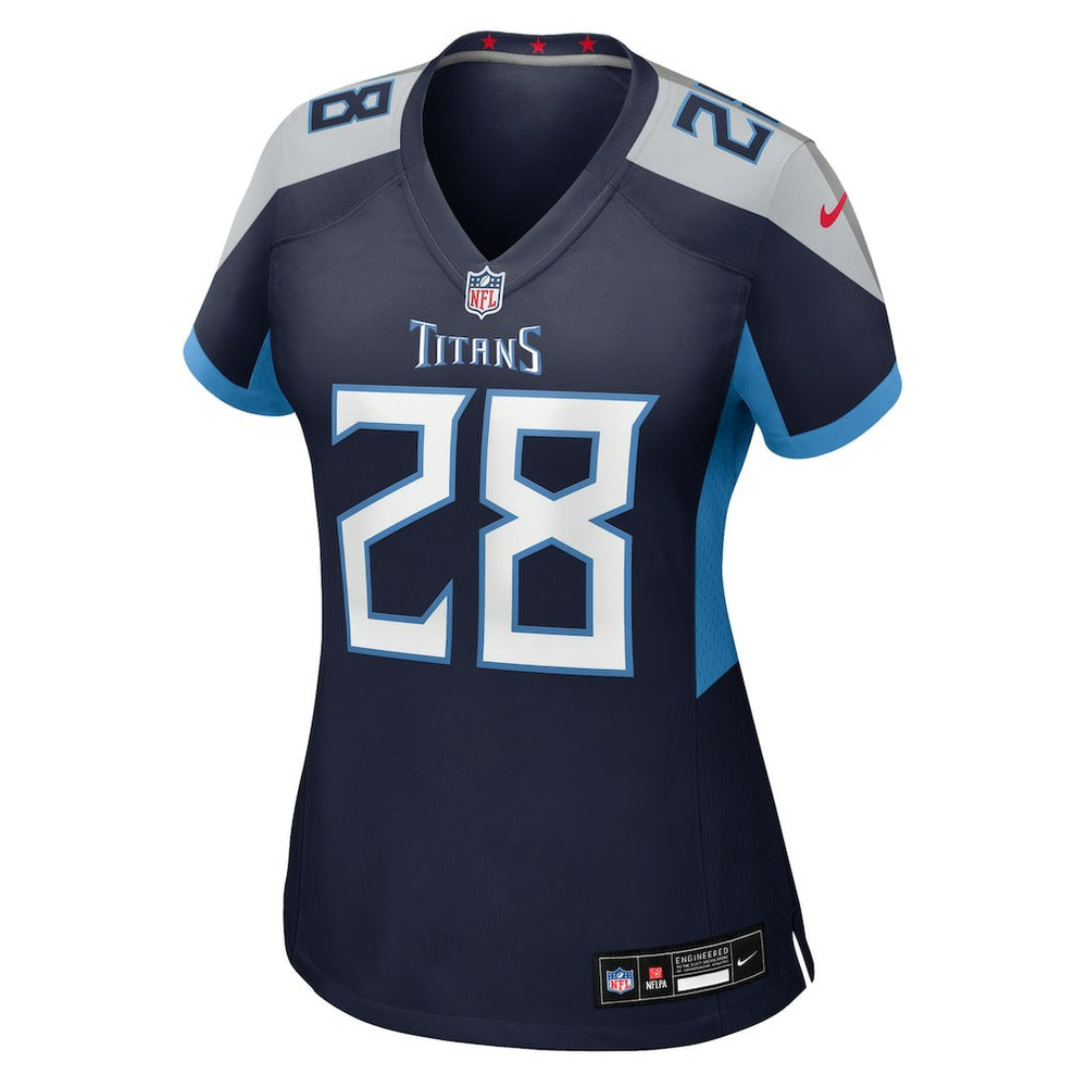 Nike Kalel Mullings Tennessee Titans Women's Team Game Jersey Navy