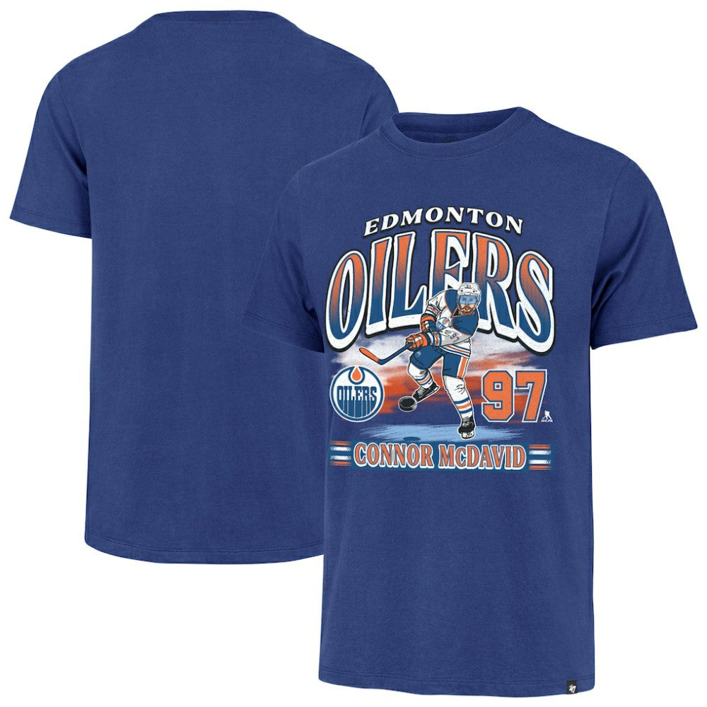 Connor McDavid Edmonton Oilers '47 Franklin Player Name & Number T-Shirt - Royal - NHL 203191469