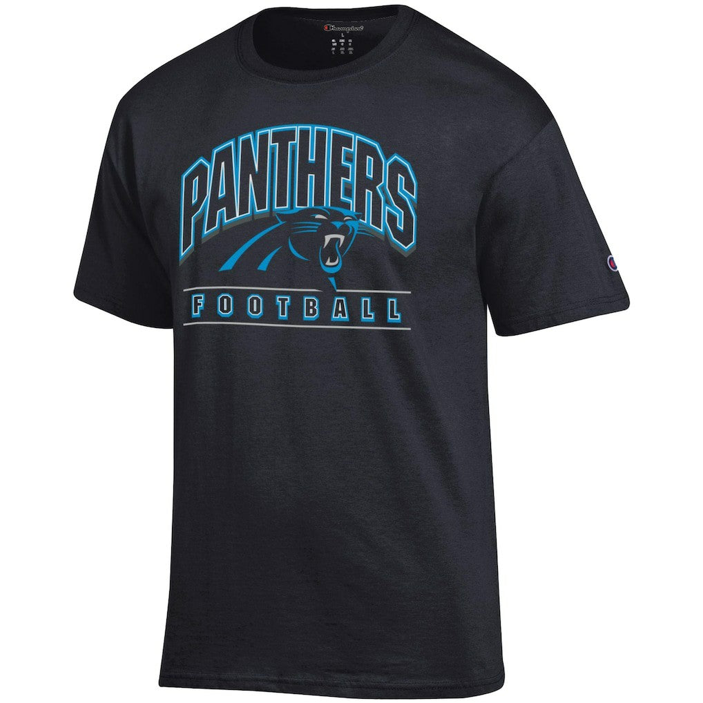 Carolina Panthers Champion Football T-Shirt Black
