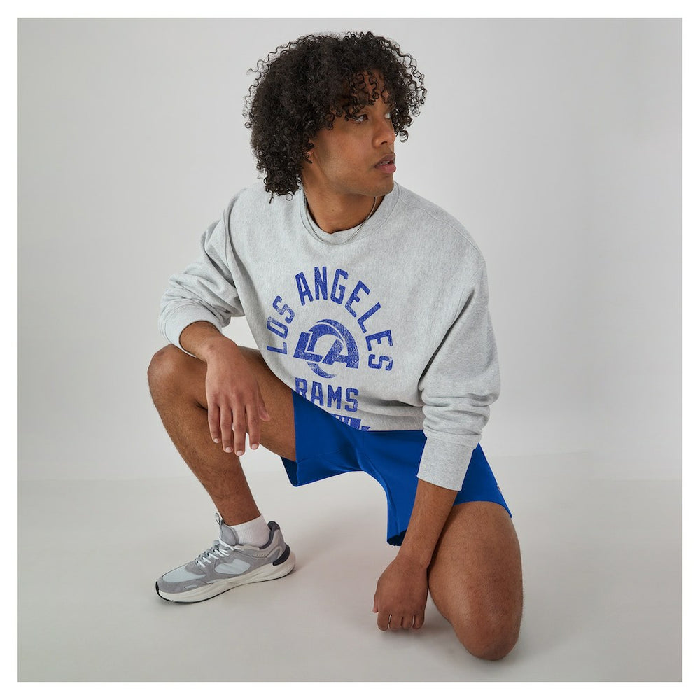 Los Angeles Rams Champion Reverse Weave Fleece Pullover Sweatshirt Heather Gray