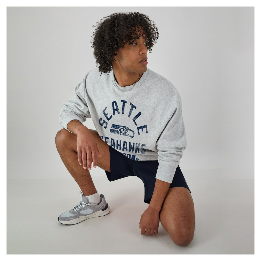 Seattle Seahawks Champion Reverse Weave Fleece Pullover Sweatshirt Heather Gray