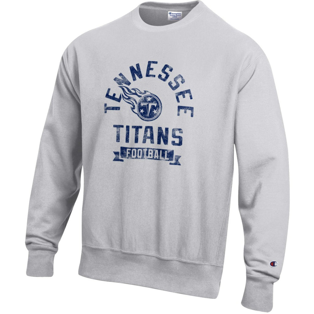 Tennessee Titans Champion Reverse Weave Fleece Pullover Sweatshirt Heather Gray