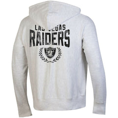 Las Vegas Raiders Champion Reverse Weave Full-Zip Hoodie Heather Gray