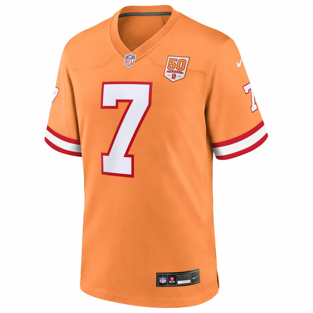 Nike Bucky Irving Tampa Bay Buccaneers 50th Season Game Jersey Creamsicle