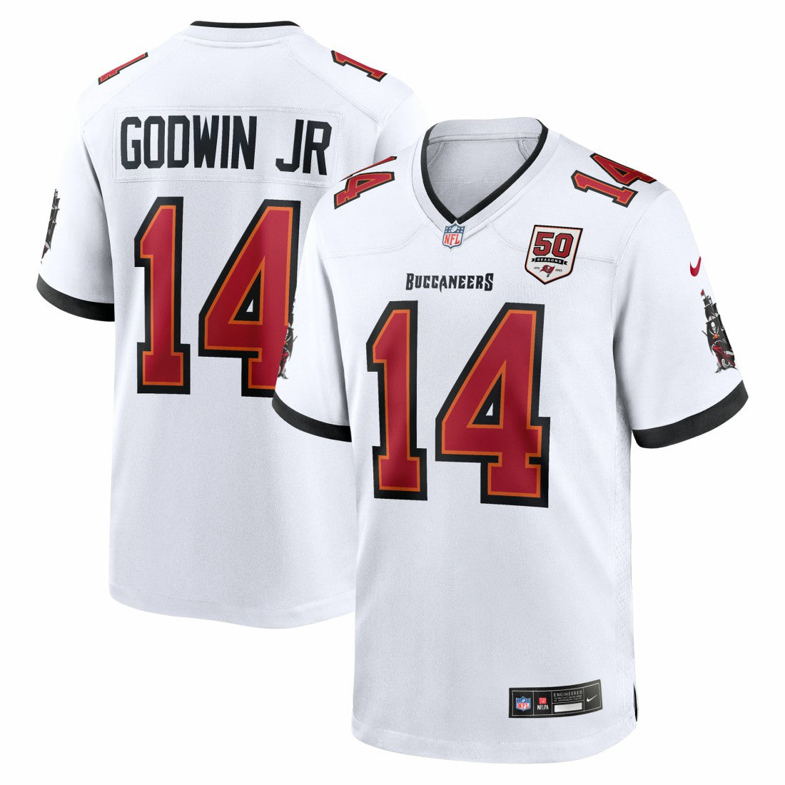 Nike Chris Godwin Jr. Tampa Bay Buccaneers 50th Season White Game Jersey White