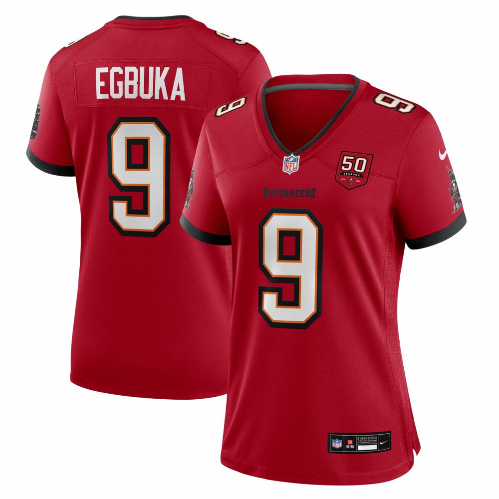 Nike Emeka Egbuka Tampa Bay Buccaneers Women's 50th Season Team Game Jersey Red