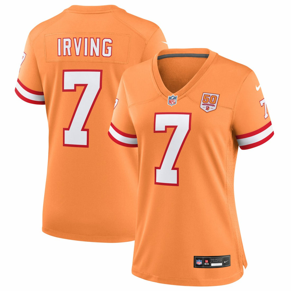 Nike Bucky Irving Tampa Bay Buccaneers Women's 50th Season Game Jersey Creamsicle