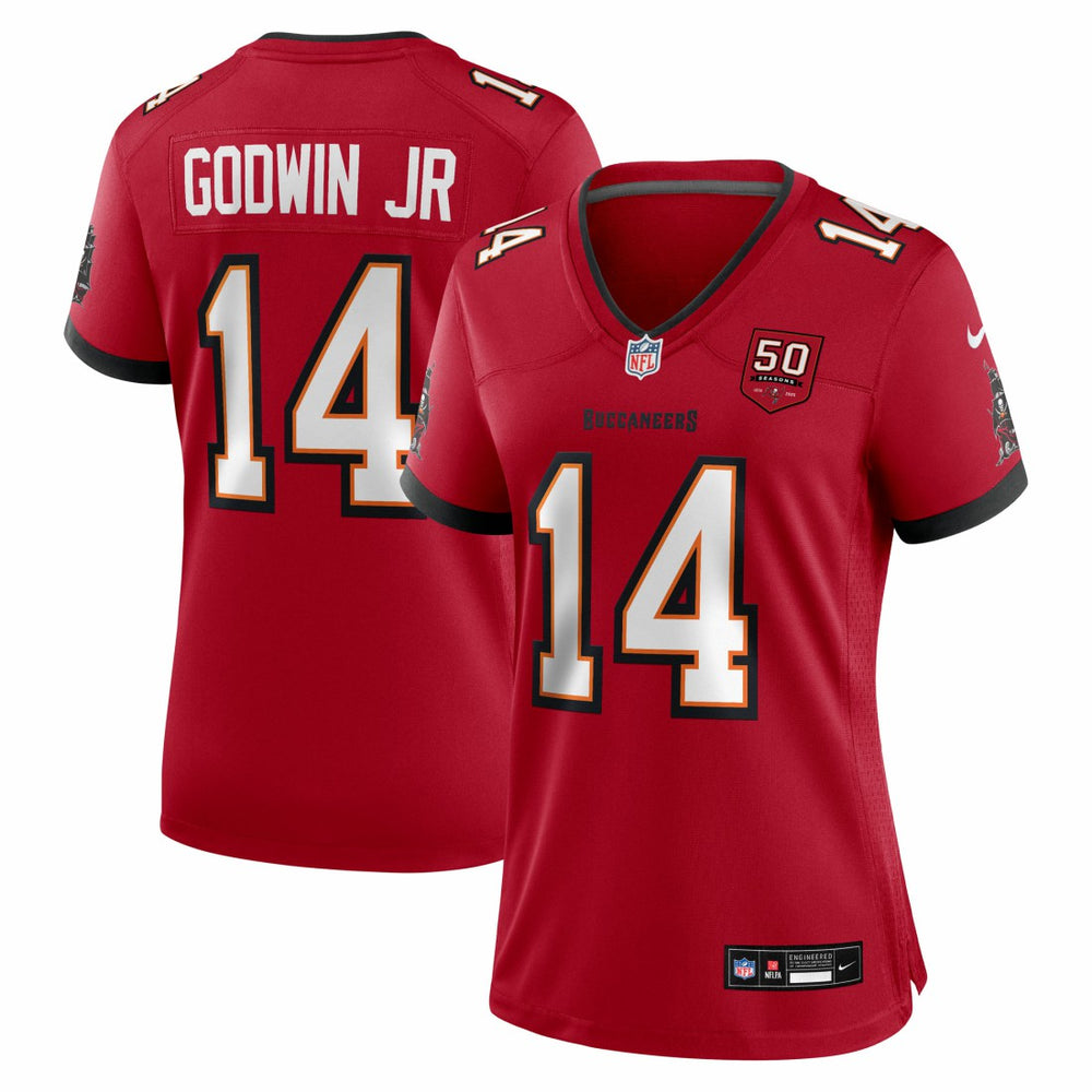 Nike Chris Godwin Jr. Tampa Bay Buccaneers Women's 50th Season Team Game Jersey Red