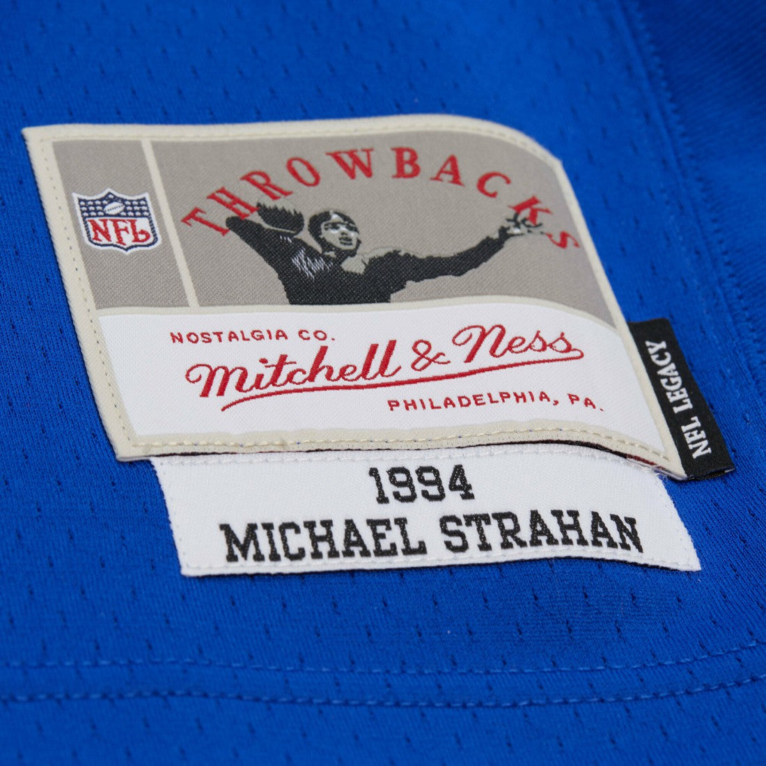 Mitchell & Ness Michael Strahan New York Giants 1994 Legacy Replica Jersey Royal