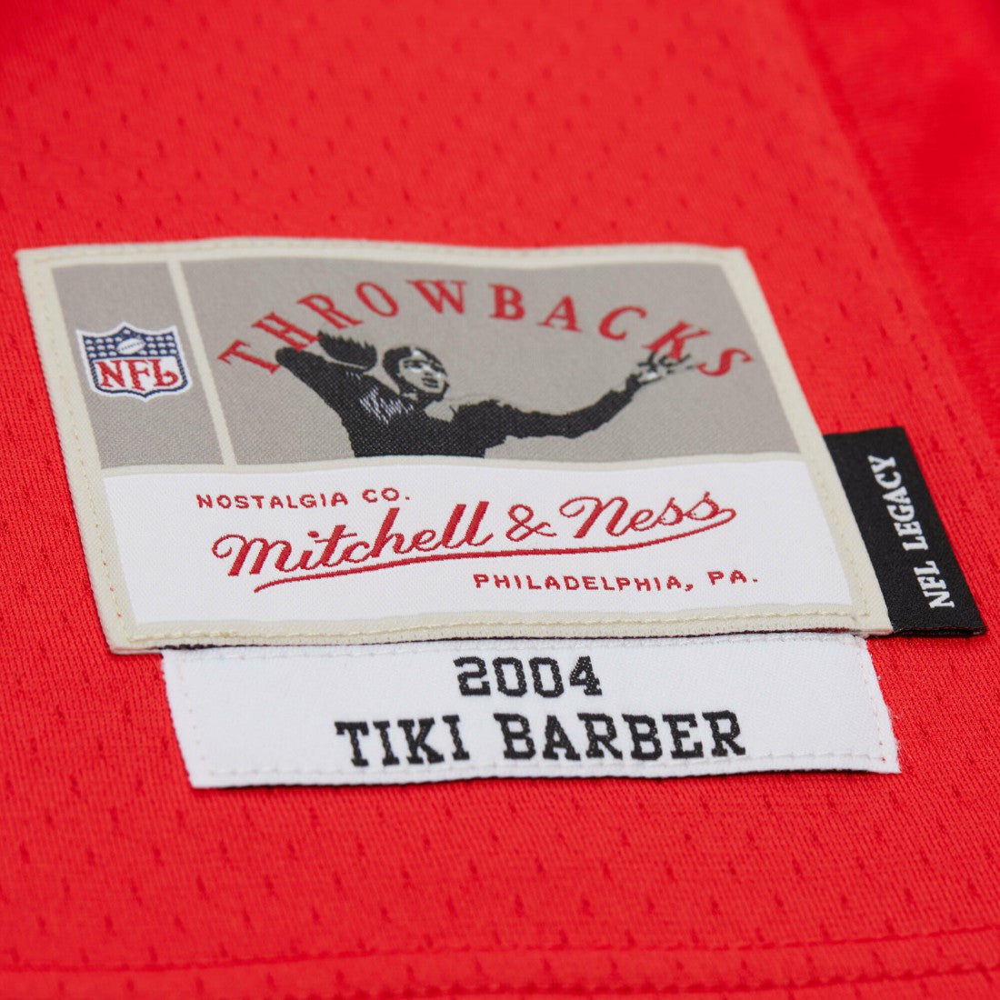 Mitchell & Ness Tiki Barber New York Giants 2004 Legacy Replica Jersey Red