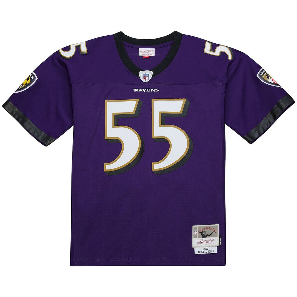 Mitchell & Ness Terrell Suggs Baltimore Ravens 2003 Legacy Replica Jersey Purple