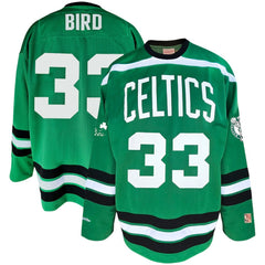 Larry Bird Boston Celtics Big & Tall NBA Hockey Jersey Kelly Green | Mitchell & Ness online