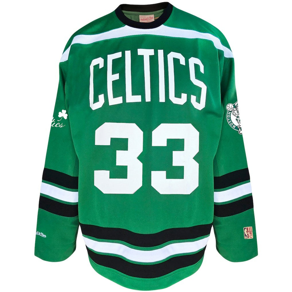 Larry Bird Boston Celtics Big & Tall NBA Hockey Jersey Kelly Green | Mitchell & Ness online